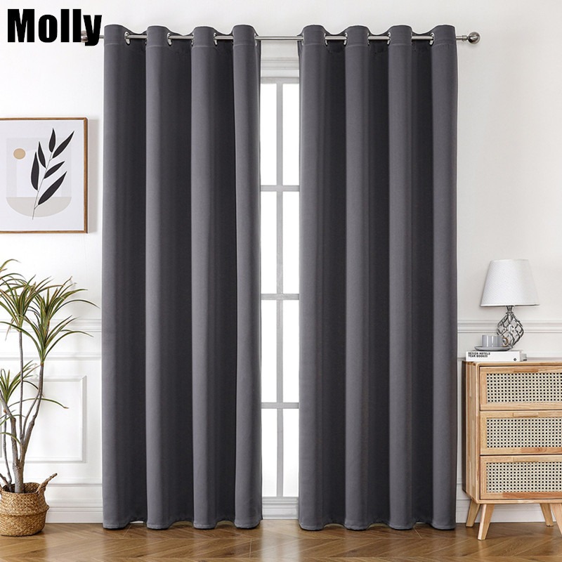 Office Lighting Decor - Tenda Oscurante Monocolore con Occhielli per