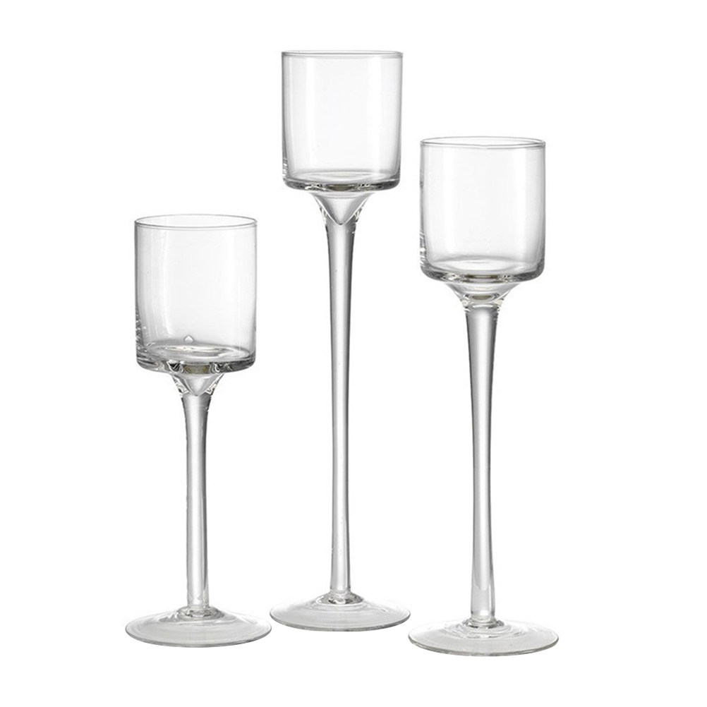 Office Lighting Decor - Set di 1 Portacandele in Vetro