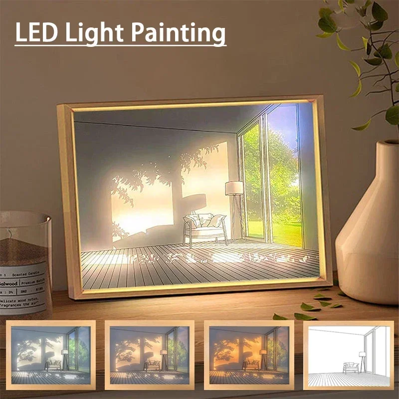 Lighting Room Decor Photo - Pittura decorativa a luce LED Spina