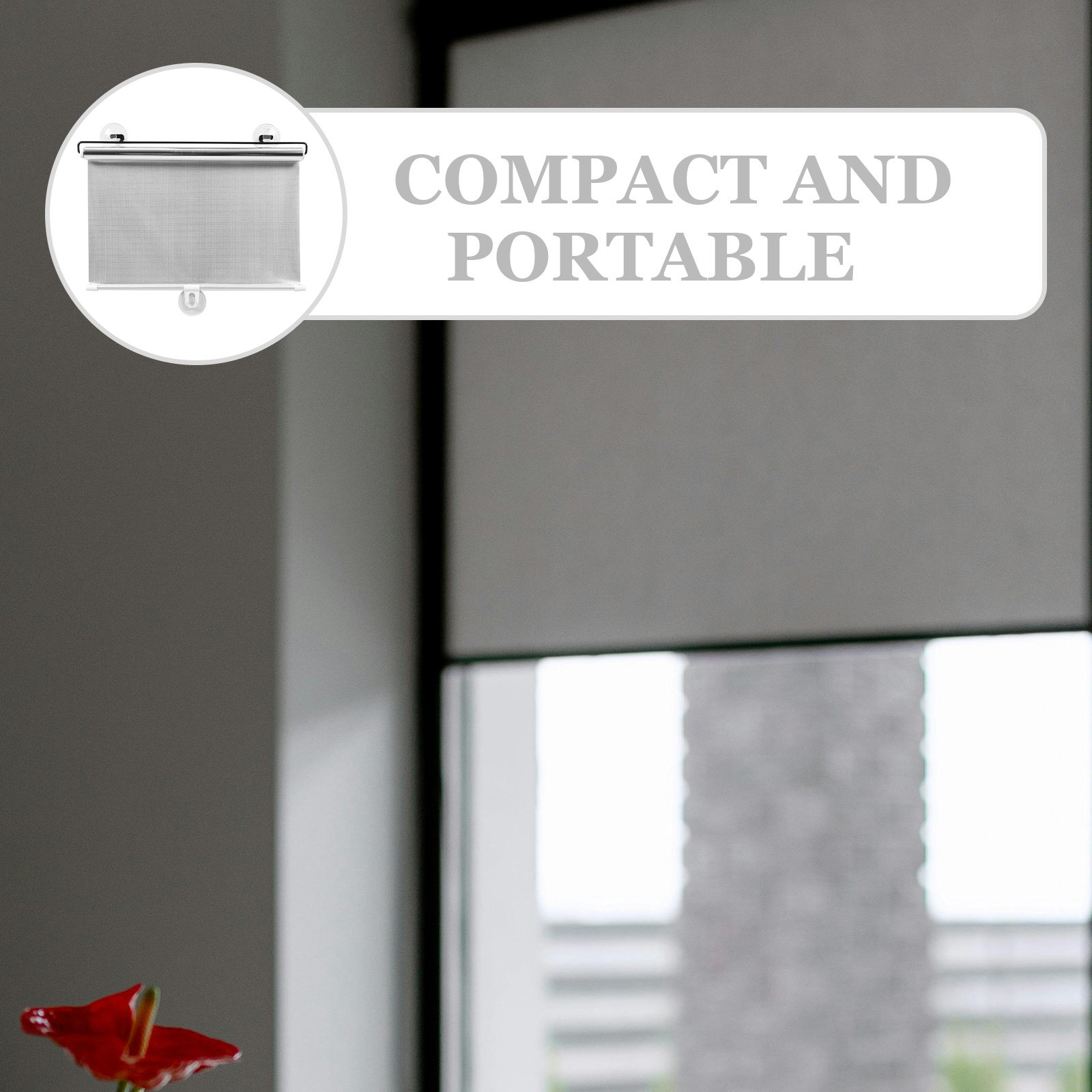 Kitchen Decor Lighting - Tenda per Finestra con Ventosa Riutilizzabile