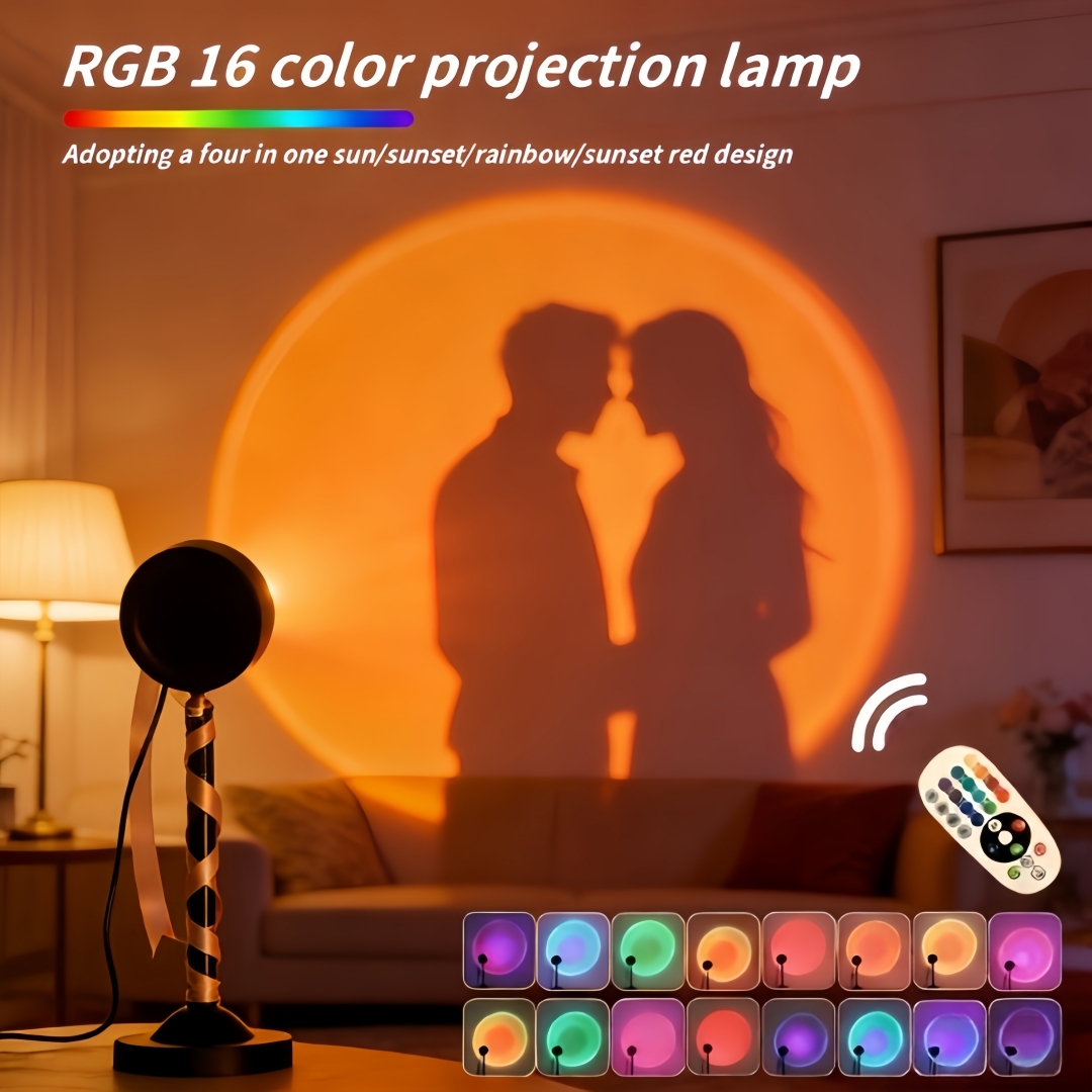 Lighting Room Decor Photo - Lampada di Proiezione del Tramonto a