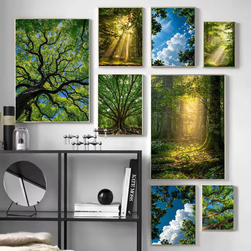 Poster Naturale del Bosco Sunb - Wall Decor Lighting Tree recensione e prezzo