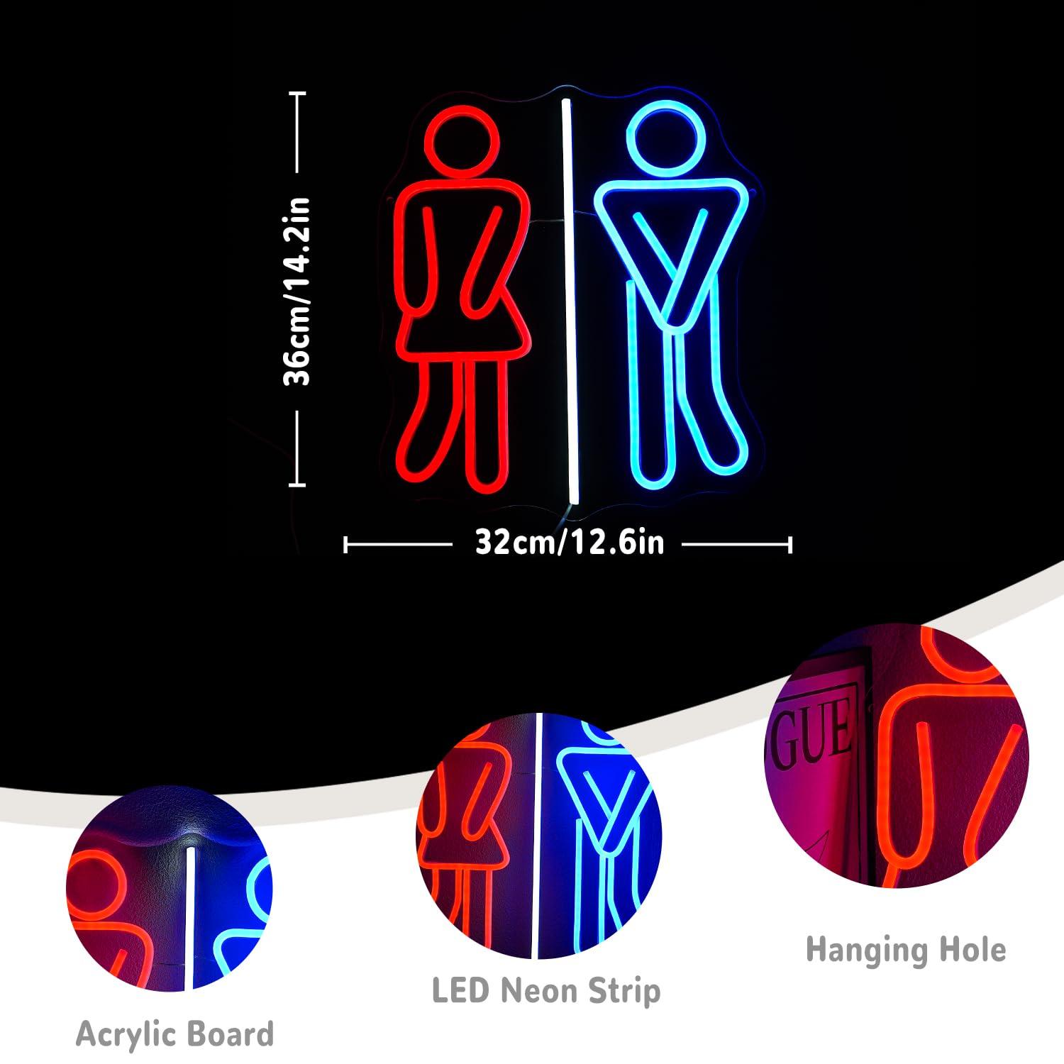 Insegne al Neon per Bagni, Luc - Office Lighting Decor recensione e prezzo