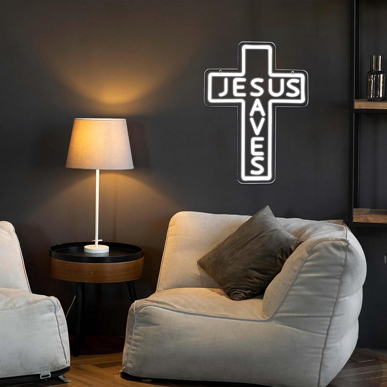 Insegne al Neon 'Jesus Saves C - Restaurant Lighting Decoration recensione e prezzo