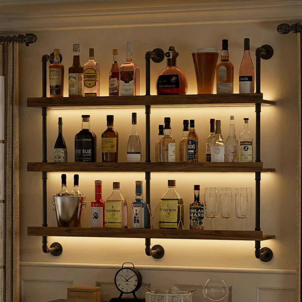 Portabottiglie da parete con l - Kitchen Decor Lighting recensione e prezzo