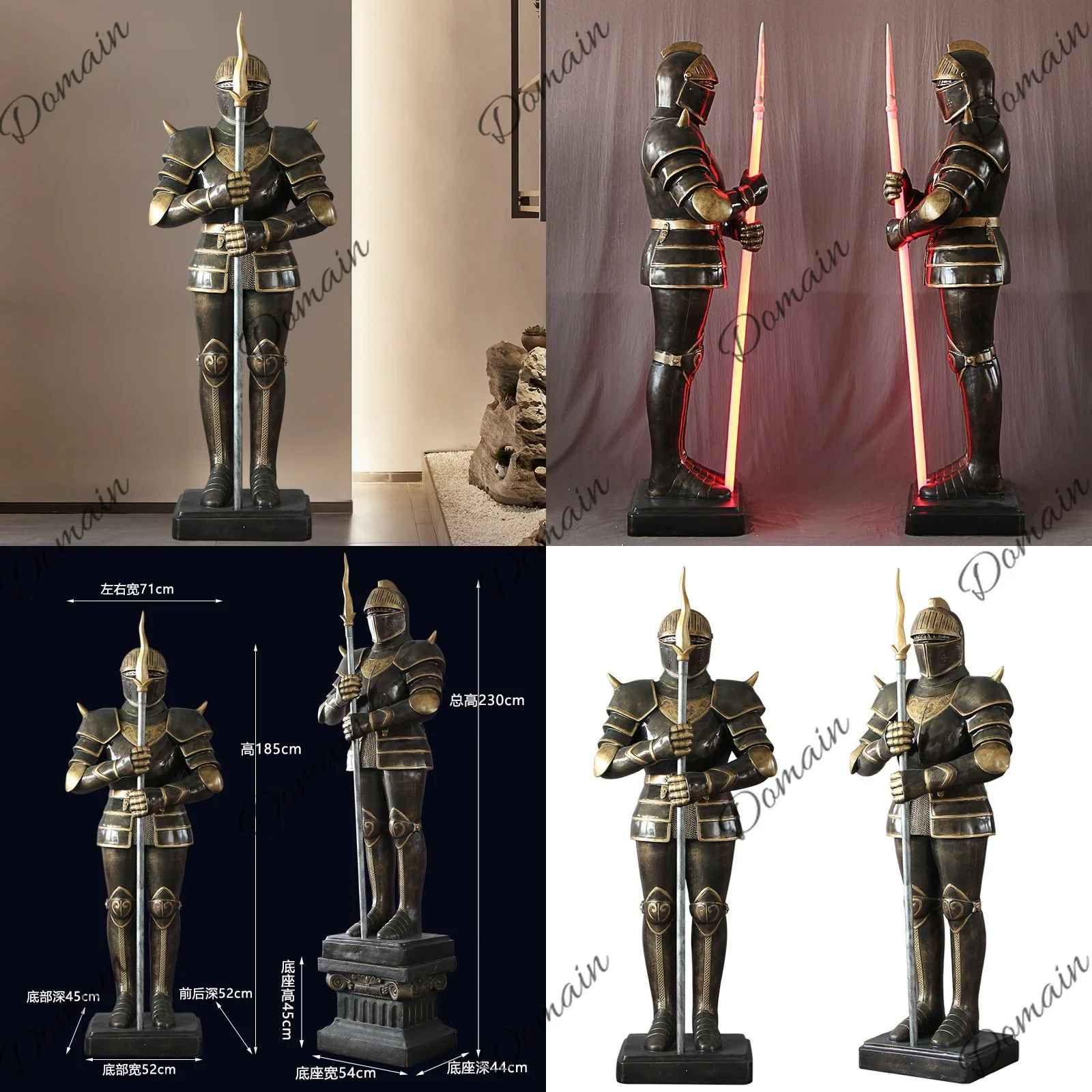 Statua Vintage di Guerriero in - Restaurant Lighting Decoration recensione e prezzo