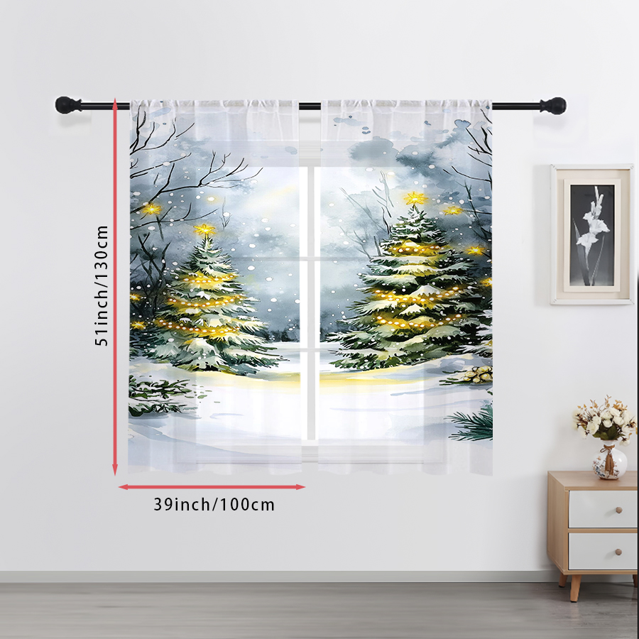 2 Pezzi di Tende Trasparenti c - Office Lighting Decor recensione e prezzo