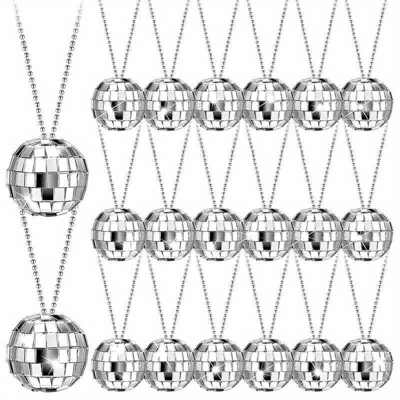 5-10 pezzi collane con sfere d - Disco Ball Mirror recensione e prezzo