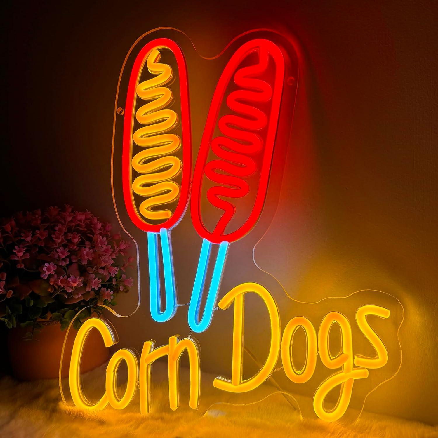 Insegna al Neon Corn Dog, Luci - Wedding Lighting And Decor recensione e prezzo
